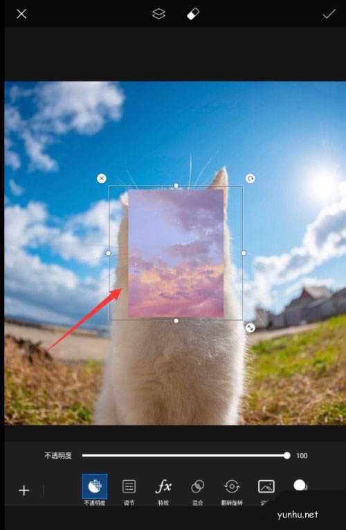 picsart美易怎么一键换背景? picsart更换天空背景的技巧
