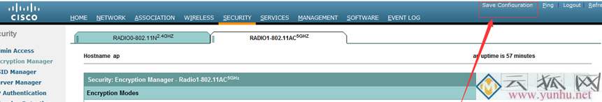cisco AP AIR-CAP1702I-H-K9调试配置