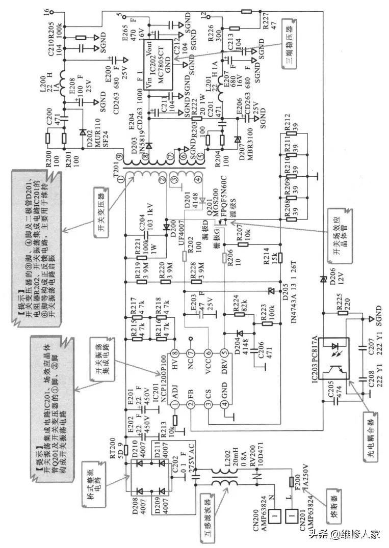 变频电冰箱电源电路原理与检修技巧