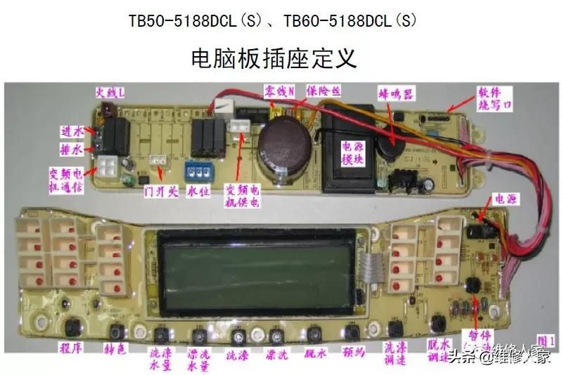 全自动洗衣机电脑板及故障检测方法