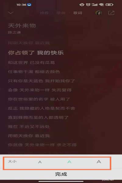QQ音乐如何调整字体大小?QQ音乐调整字体大小教程